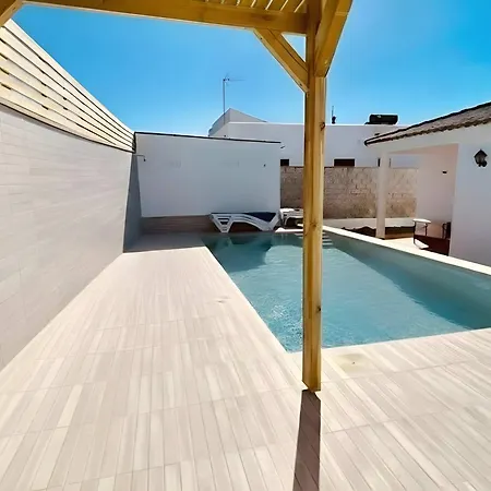 Piscina Privada Parking Cerca Del Pueblo Viewl Dağ evi Conil De La Frontera